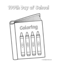 coloring book with crayons