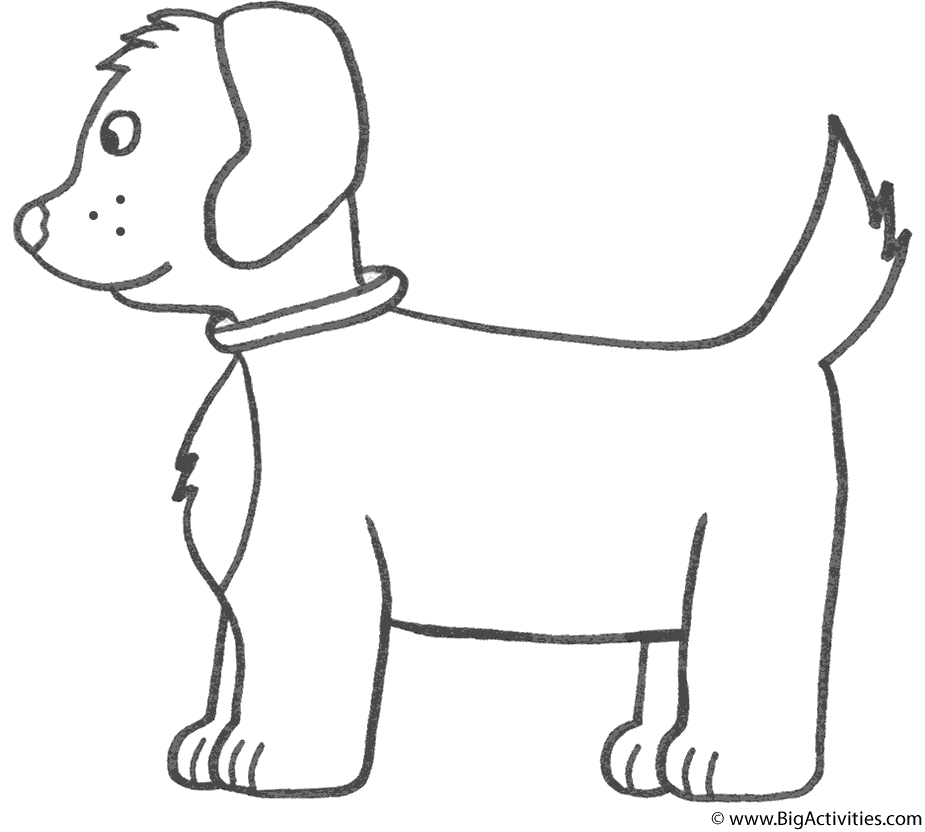 d for dog coloring pages - photo #48