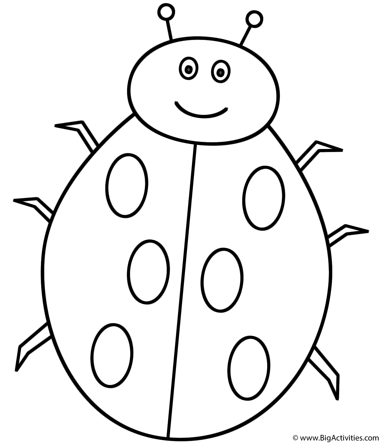 l is for ladybug coloring pages - photo #3