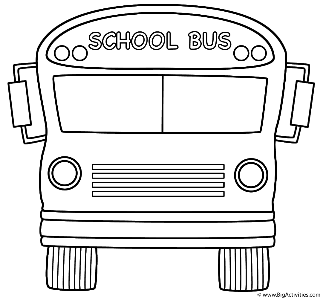 clipart school bus outline - photo #3