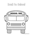 school bus (front) with theme