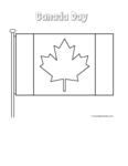 canadian flag with pole