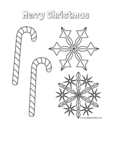 candy canes with snowflakes