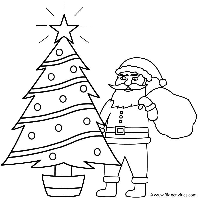 Coloring Page Santa