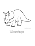 triceratops with title