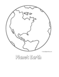 planet earth with title