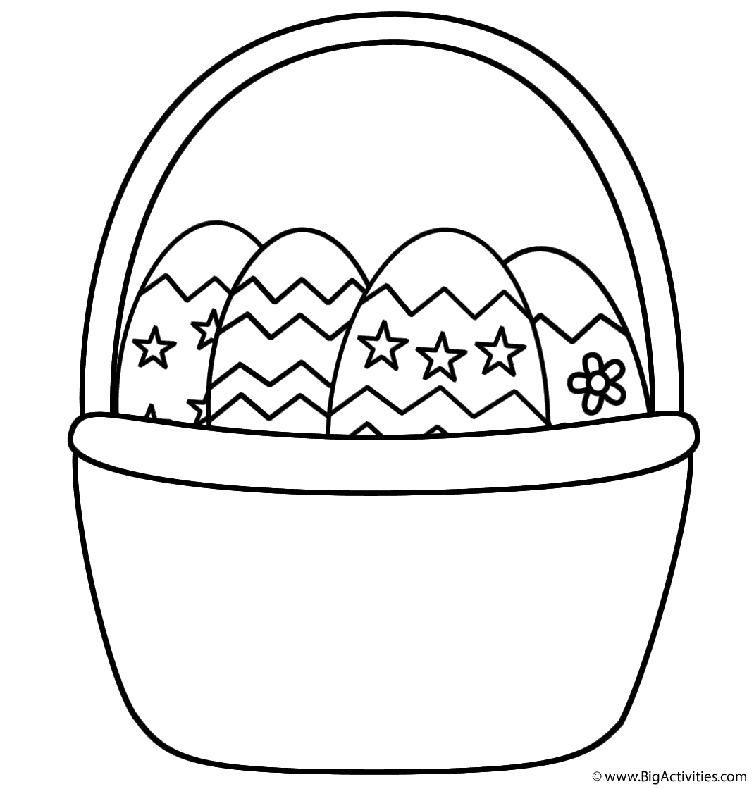 easter basket coloring pages - photo #8