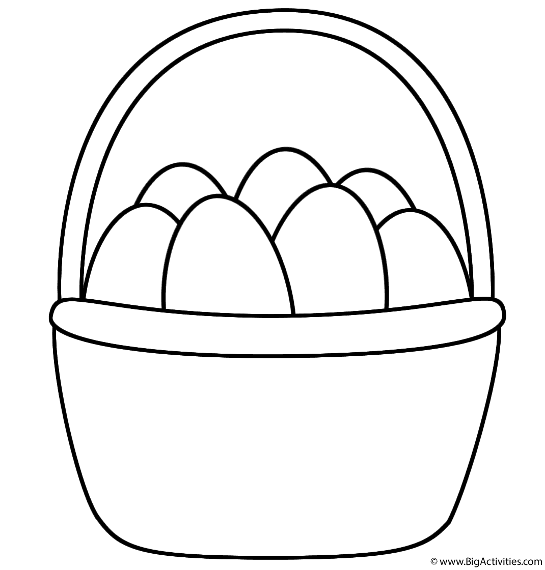 easter basket coloring pages - photo #22