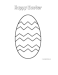 easter egg with patterns