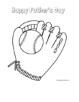 baseball glove and ball