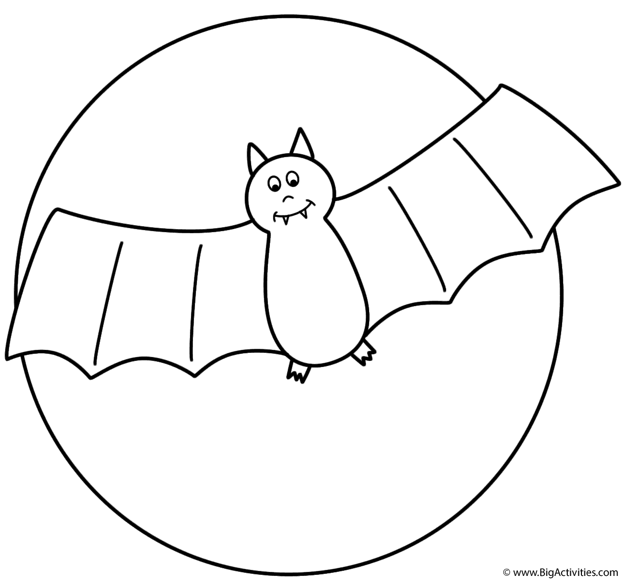 halloween bat coloring pages - photo #16