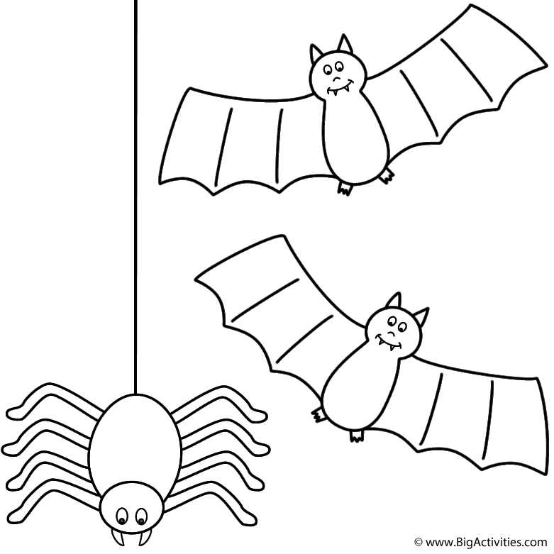 halloween bat coloring pages - photo #46