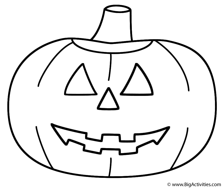 jack olantern coloring pages - photo #2