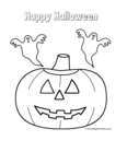 pumpkin/jack-o-lantern with ghosts