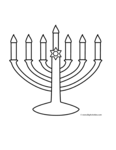 menorah with seven candles