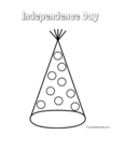 party hat with dots