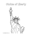 statue of liberty (top) with title