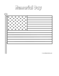 american flag with pole