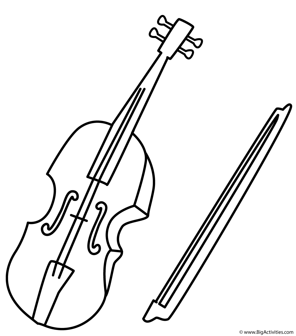 instruments coloring pages - photo #45