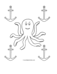octopus with anchors