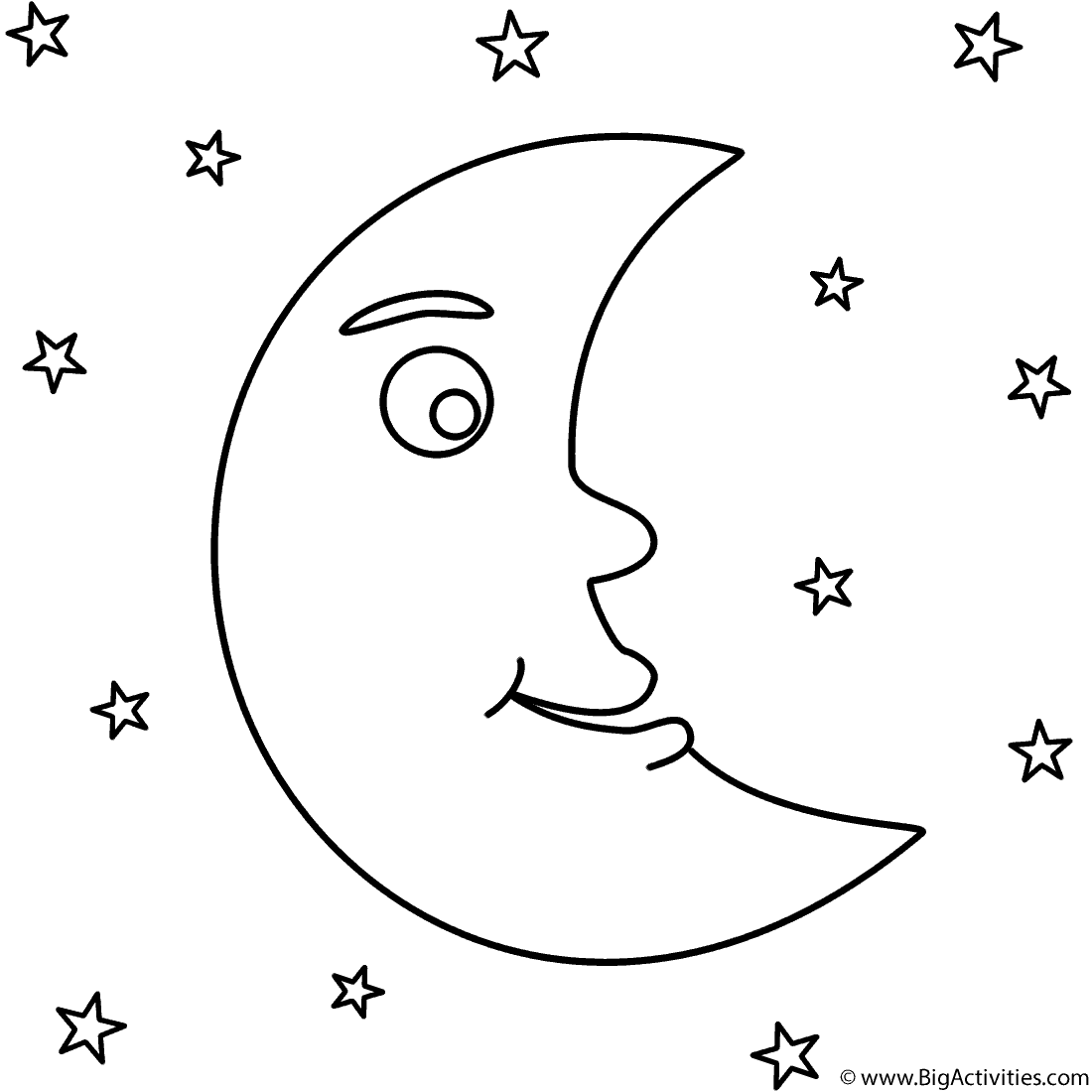 earth and moon coloring pages - photo #34