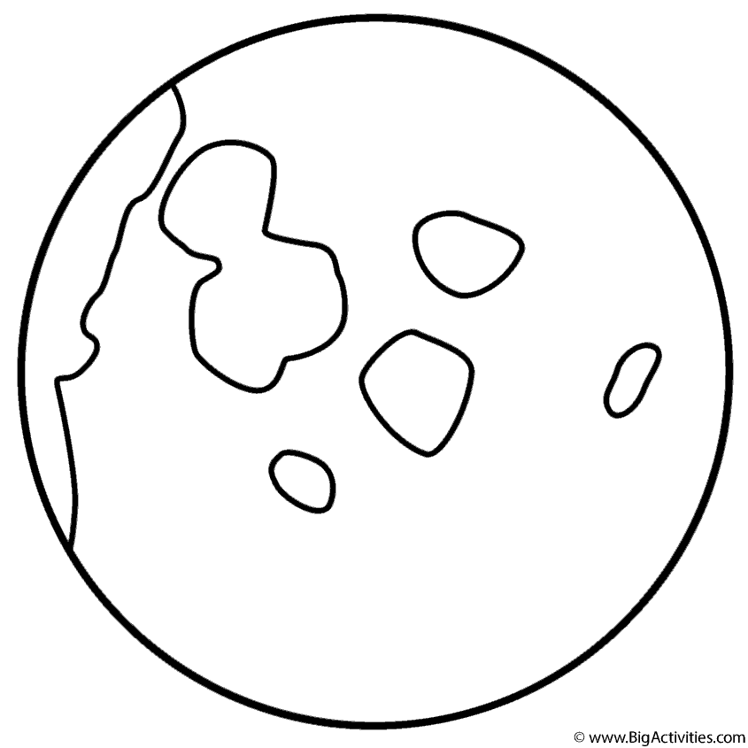 moon coloring pages for children - photo #15