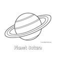 planet saturn with title2