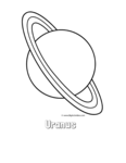 planet uranus with title