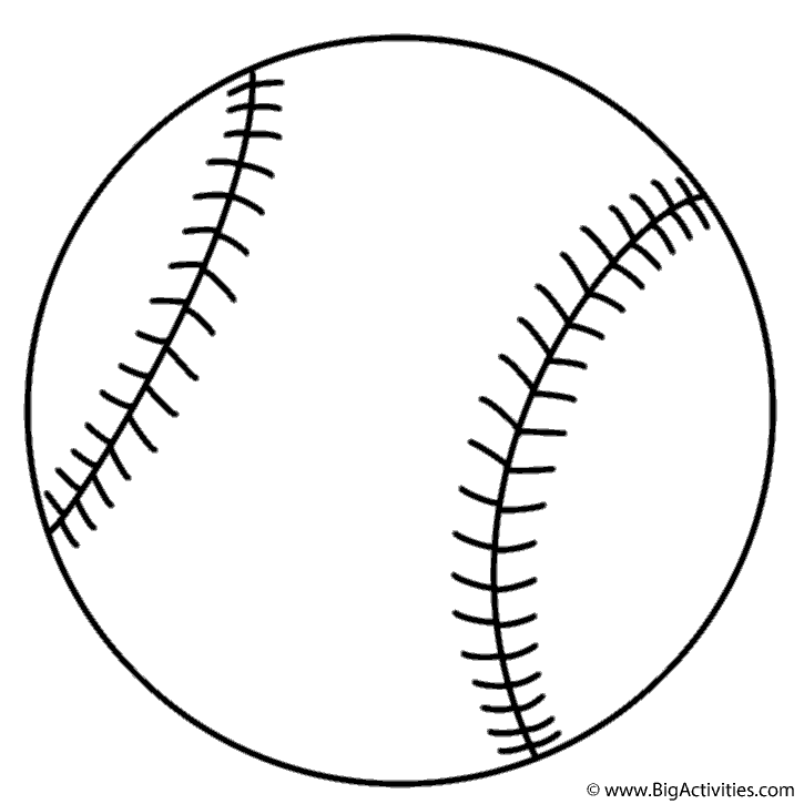 Baseball - Coloring Page (Sports)