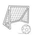 soccer ball with soccer net
