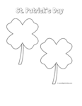 four leaf clovers (2 clovers)