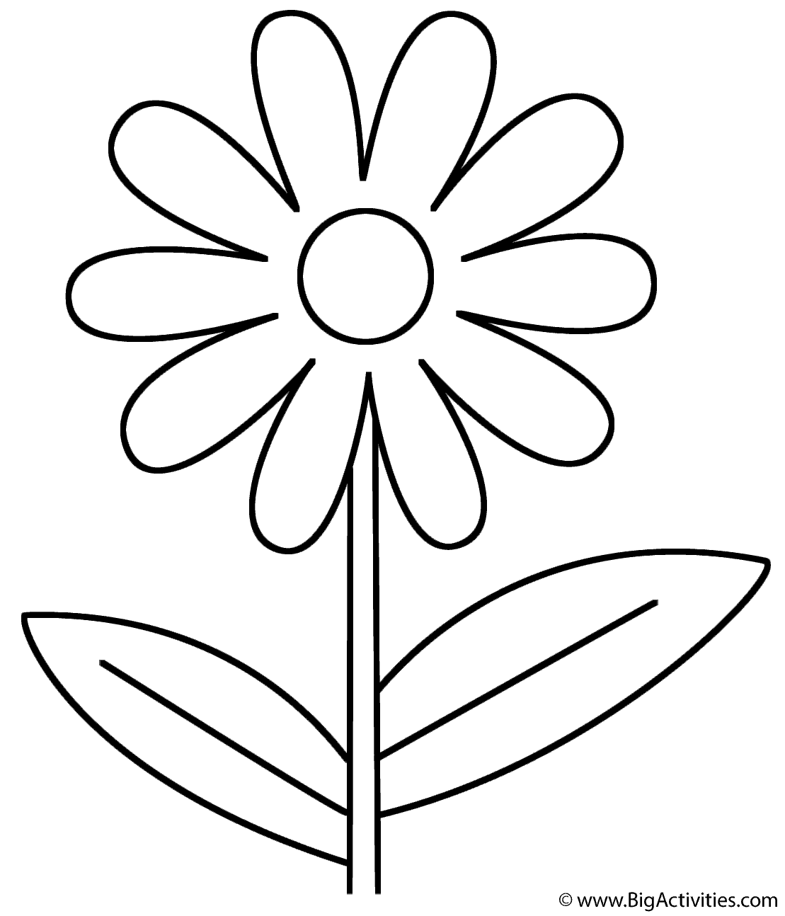 valentine flowers coloring pages free - photo #29
