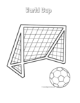 soccer ball with soccer net