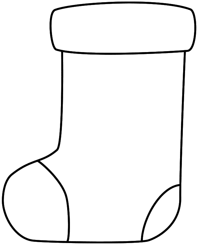 xmas stocking coloring pages - photo #36