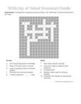 100 day of school crossword puzzle