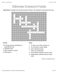 halloween crossword puzzle