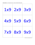 Multiply by 9 (blue)