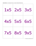 Multiply by 5 (purple)