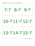 Subtract 7 (green)