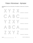 alphabet 1-2-3 pattern