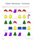 christmas shapes 1-1-2 pattern
