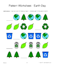 earth day shapes 1-1-2 pattern