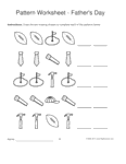 fathers day shapes 1-1-2 pattern