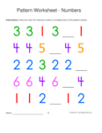 numbers 1-1-2 pattern
