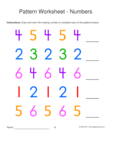 numbers 1-2 pattern