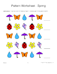 spring shapes 1-2-3 pattern