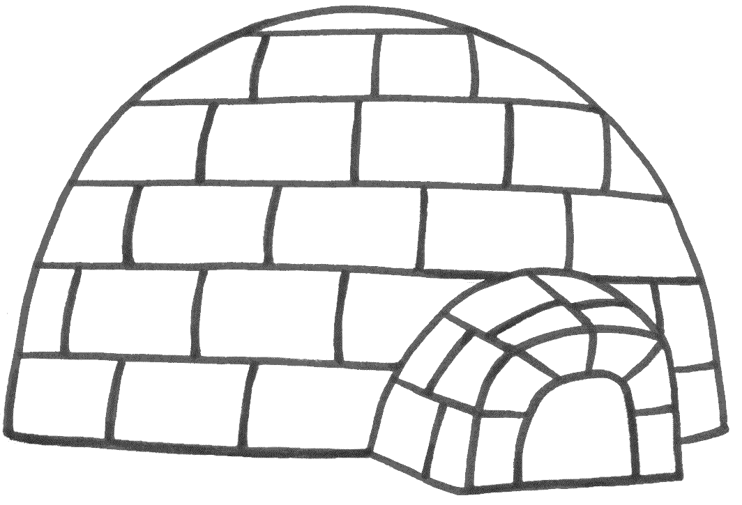 igloo coloring pages printable - photo #27