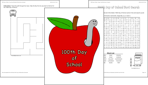100th day of school activities