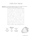 fruits word search