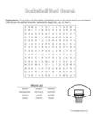 basketball word search